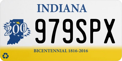 IN license plate 979SPX