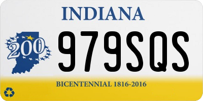IN license plate 979SQS