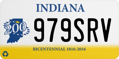 IN license plate 979SRV