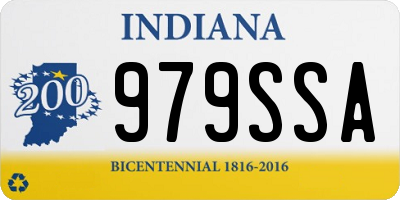IN license plate 979SSA
