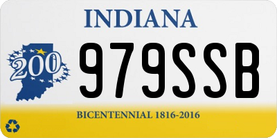 IN license plate 979SSB