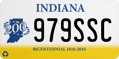 IN license plate 979SSC