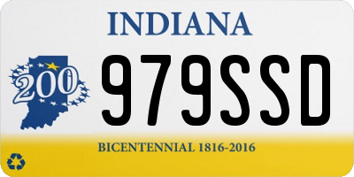 IN license plate 979SSD