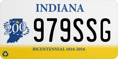 IN license plate 979SSG