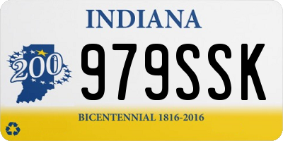 IN license plate 979SSK