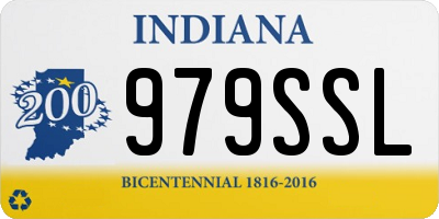 IN license plate 979SSL
