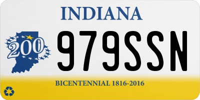 IN license plate 979SSN