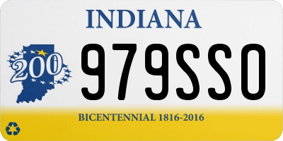 IN license plate 979SSO