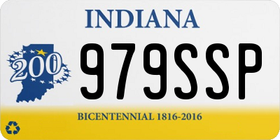 IN license plate 979SSP