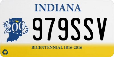 IN license plate 979SSV