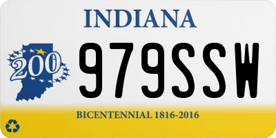 IN license plate 979SSW