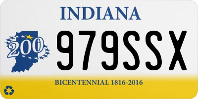 IN license plate 979SSX