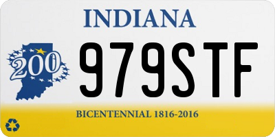 IN license plate 979STF