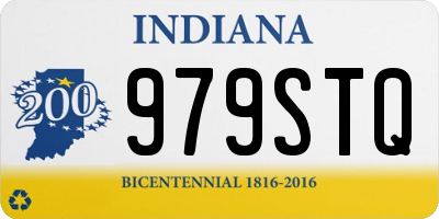 IN license plate 979STQ