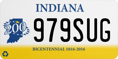 IN license plate 979SUG