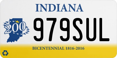 IN license plate 979SUL