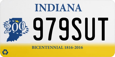 IN license plate 979SUT