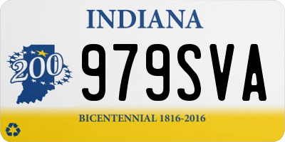 IN license plate 979SVA