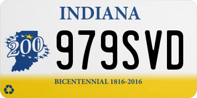 IN license plate 979SVD