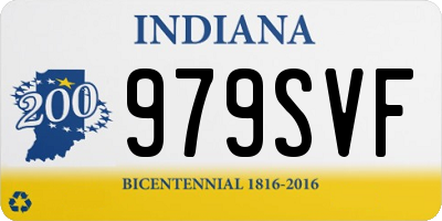 IN license plate 979SVF