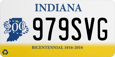 IN license plate 979SVG