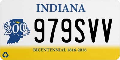 IN license plate 979SVV