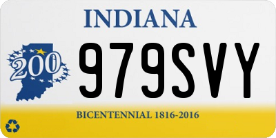 IN license plate 979SVY