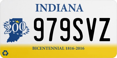 IN license plate 979SVZ