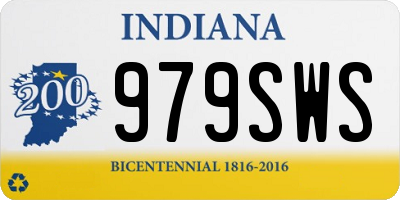 IN license plate 979SWS
