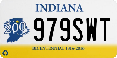 IN license plate 979SWT