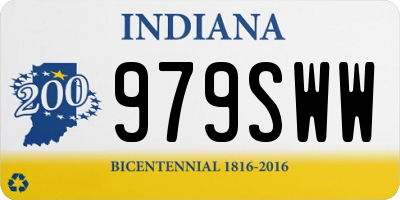 IN license plate 979SWW