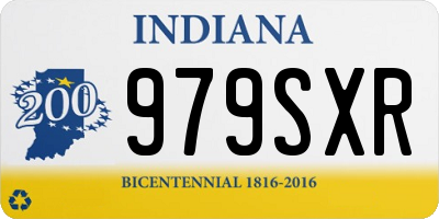 IN license plate 979SXR