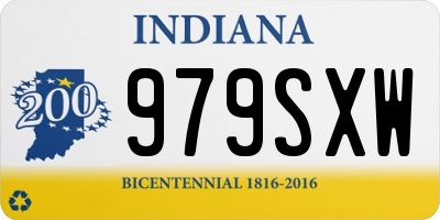IN license plate 979SXW