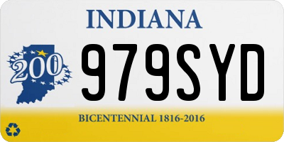 IN license plate 979SYD