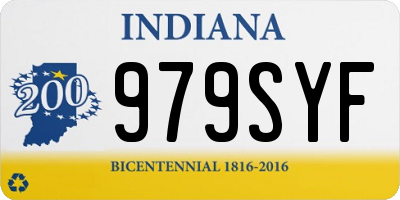 IN license plate 979SYF