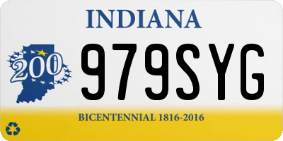 IN license plate 979SYG
