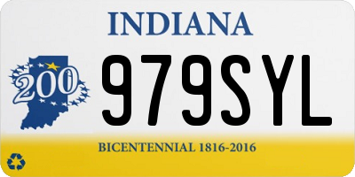 IN license plate 979SYL