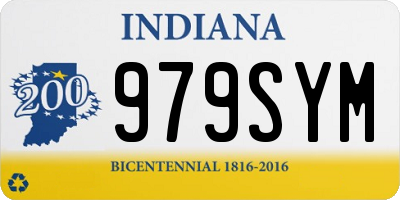 IN license plate 979SYM