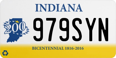 IN license plate 979SYN