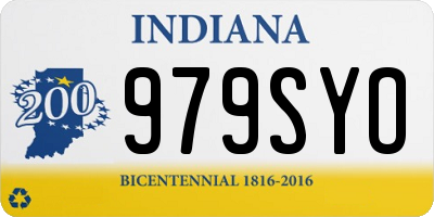 IN license plate 979SYO