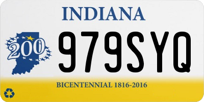 IN license plate 979SYQ