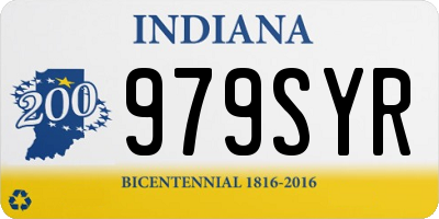 IN license plate 979SYR