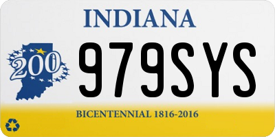 IN license plate 979SYS