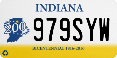 IN license plate 979SYW