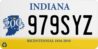IN license plate 979SYZ