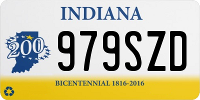 IN license plate 979SZD