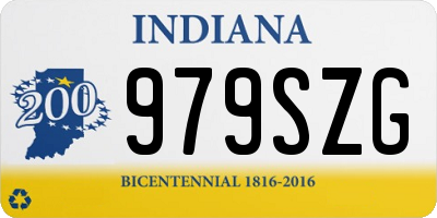 IN license plate 979SZG