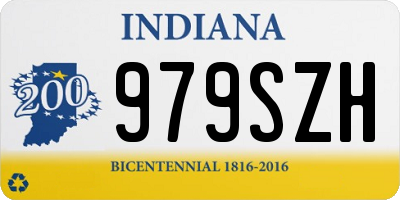 IN license plate 979SZH