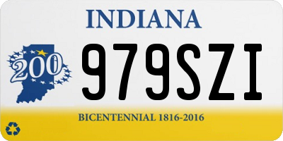 IN license plate 979SZI