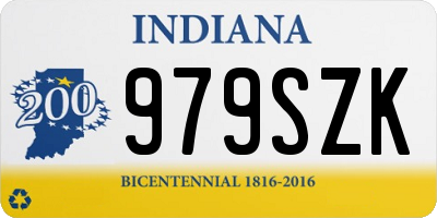 IN license plate 979SZK